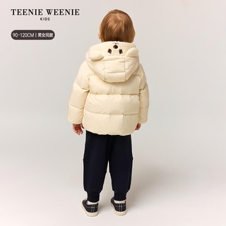 TEENIE WEENIE 小熊童装三防熊耳连帽羽绒服 红色 100cm