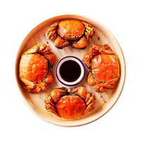 颐菁泽 大闸蟹花雕熟醉蟹花雕醉蟹香辣大闸蟹 花雕醉蟹全母4只装【3.1-3.6两】