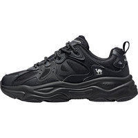 骆驼（CAMEL）男鞋厚底增高缓震老爹休闲运动鞋子 K15CX4L4018 黑/城堡灰 4