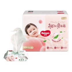 好奇 铂金装纸尿裤婴儿尿不湿小桃裤超薄 XL35片(12-17kg)+湿巾1包