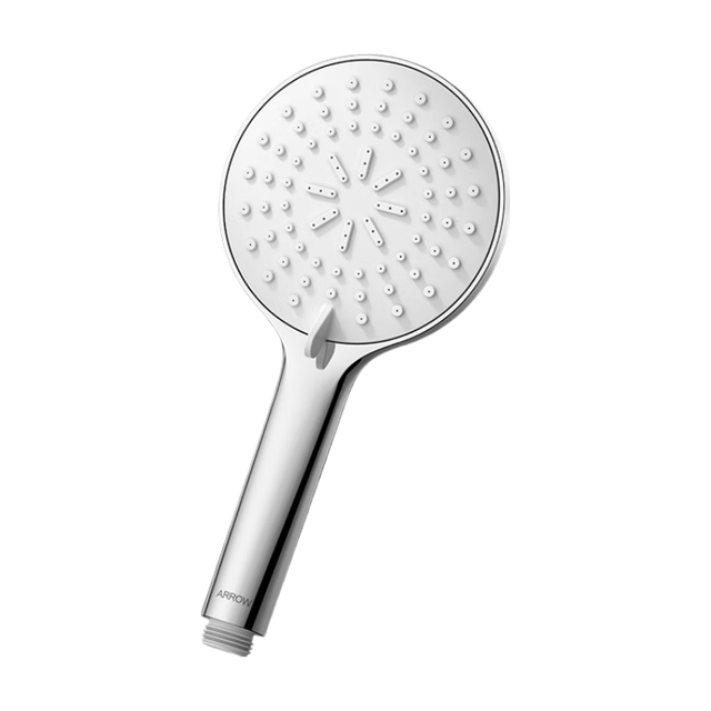 移动端、京东百亿补贴：箭牌 三挡水花增压手持单头花洒喷头淋浴头110mm大面板硅胶出水嘴