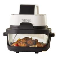 膳魔师空气炸锅家用2025高硼硅玻璃小巧可视大容量炸烤一体机