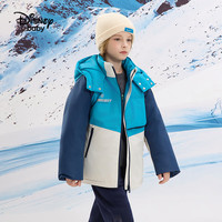 Disney/迪士尼 加厚保暖 儿童羽绒服 深绿 110