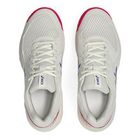 亚瑟士(asics)网球鞋女D8G9R9RX耐磨运动鞋缓震专业训练FF3运动球鞋 1042A235-105 宽楦D8 白/玫红 39 (245MM)