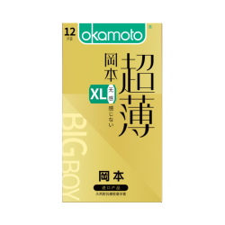 冈本 超薄无感 避孕套  大码12片 57+2mm 大号