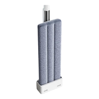 五月花平板拖把免手洗拖布2025懒人墩布家用除尘吸水地拖干湿两用拖把 【款】38cm拖把+4块布