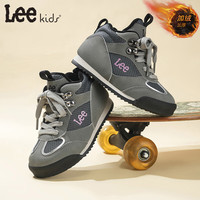  LEE KIDS 防滑 儿童运动鞋  33 【内长21.3cm适合脚长20.3-20.8cm】 灰色【加绒】