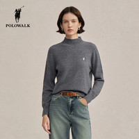 移动端：POLOWALK 【100%绵羊毛】女式羊毛衫内搭半高领上衣BLFW54520111