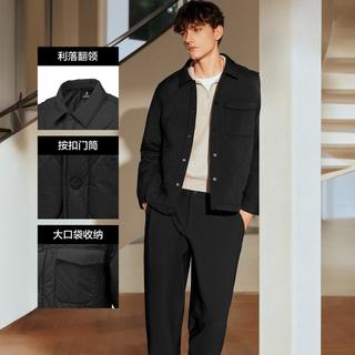 斯凯奇 【轻薄棉服】25年冬翻领男士棉服男薄棉外套男保暖外套
