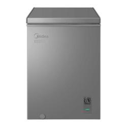 美的 100L小冰柜家用小型冷柜全冷冻冷藏两用单温减霜冰箱