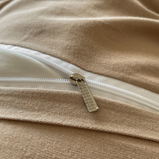 无印良品全棉磨毛四件套纯棉高端裸睡高级感双人家用床单被套三件套床笠款 叶语-咖【100%全棉磨毛 亲肤裸睡】 1.2m 床单款 三件套-被套150*200cm