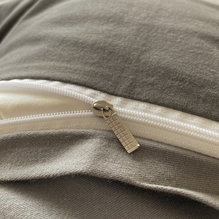 无印良品全棉磨毛四件套纯棉高端裸睡高级感双人家用床单被套三件套床笠款 韵律-灰【100%全棉磨毛 亲肤裸睡】 1.5m 床单款 四件套-被套200*230cm