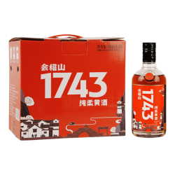 kuaijishan 会稽山1743半干型花雕酒 500ml*6瓶装