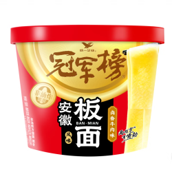统一 冠军榜安徽板面卤香牛肉味 桶面  非油炸 方便面 泡面139g*1桶