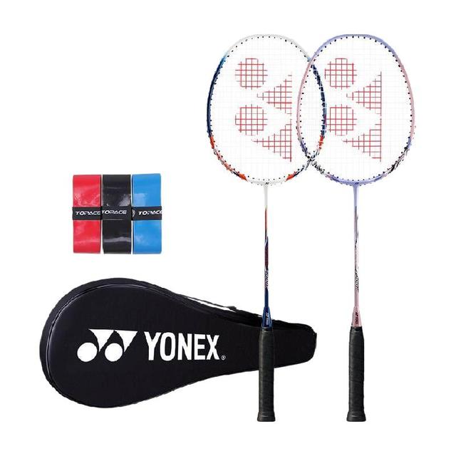 88VIP：YONEX 羽毛球拍碳素一体拍子两支装耐用型yy双拍套装