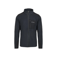 哥伦比亚（Columbia）秋冬季百搭运动休闲保暖抓绒男士外套黑色S