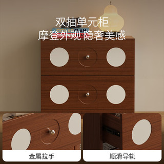 顾家家居（KUKA）单元柜电视柜斗柜客厅边柜简约家用储物收纳柜靠墙柜子DS7223GK 【2.2米电视柜】0.55米双抽柜*2+0.55米玻璃门柜*2