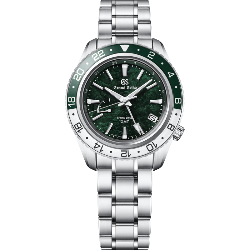 冠蓝狮（Grand Seiko）gs绿太极圈GMT运动SD机械手表男SBGE295G SBGE295G