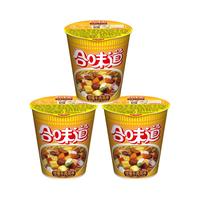 NISSIN 日清食品 日清方便面合味道咖喱牛肉风味代餐零食夜宵泡面80g×3杯