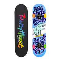 DBH滑板青少年成人男女生初学专业代步动作新手双翘滑板 蓝象 耐心粉底4.0-女神优选