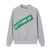 【9.9/件】EPTISONt恤女时尚绣花韩版字母半高领长袖上衣