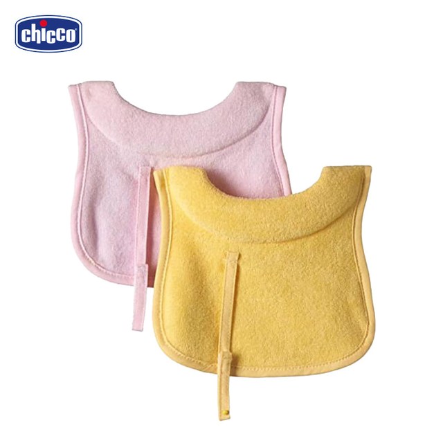 chicco 婴儿围嘴纯棉口水巾U型围嘴宝宝防水防吐奶新生纱布奶围嘴