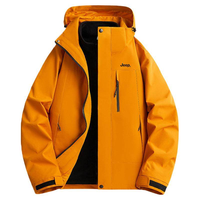 吉普 冲锋衣外套男女三合一抓绒内胆防风防泼水登山服夹克