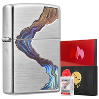ZIPPO打火机之宝防风煤油 川流不息商务配件礼盒 套装