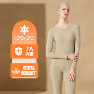 舒雅（Schiesser）款棉质7A抑菌【氨基酸抗菌】长袖长裤秋衣秋裤套装E5/25946W 女士E0/25948W【圆领】深粉红 S