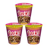 NISSIN 日清食品 日清合味道 方便面麻辣牛肉风味75g*3杯装