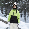 RAWRWAR滑雪服双单板卫衣防水防风透气保暖冬季宽松滑雪服帽衫MT卫衣 绿黑【女】 XL