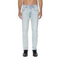 DIESEL 男士中腰直筒弹力水洗浅蓝色牛仔裤
