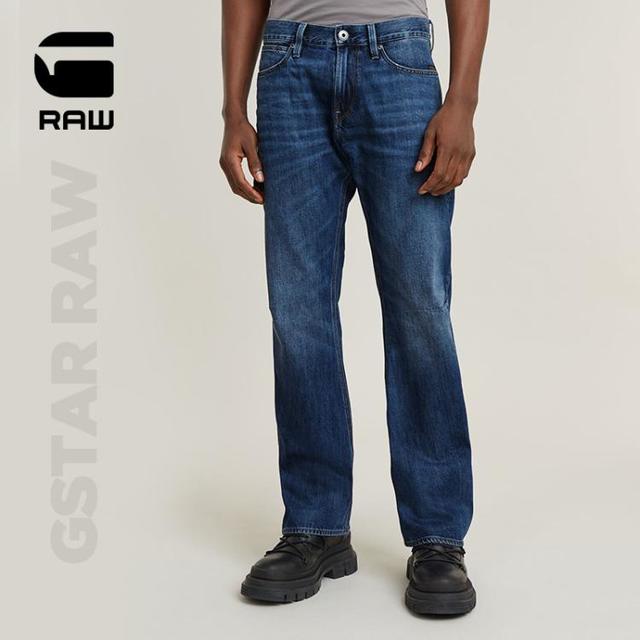 G-STAR RAW 男士低腰直筒微喇水洗牛仔裤