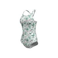 88VIP：诗旺斯 小蝴蝶泳衣女士2025新款连体三角游泳馆训练专用竞速游泳衣