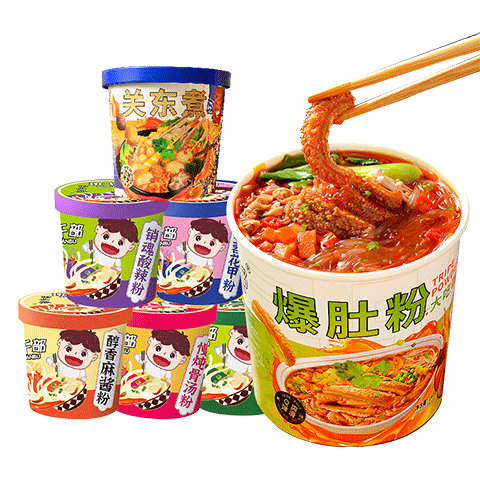 班干部 爆肚粉酸辣粉6粉组合*6 爆肚粉麻辣关东煮花甲粉酸辣粉组合速食