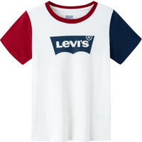 Levi's李维斯童装男童纯棉短袖T恤夏季儿童舒适短t上衣潮 豆腐白 110 /56 【身高104-110cm】