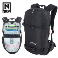NITRO单板滑雪背包14L户外滑雪登山背包运动轻便双肩骑行背包 黑