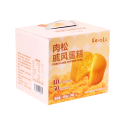 KE·OLA 肉松戚风蛋糕600g 休闲零食早餐下午茶