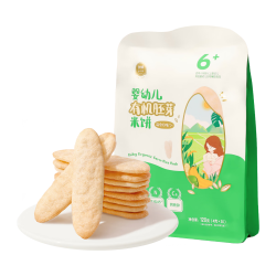 伊威 婴幼儿米饼有机胚芽宝宝儿童零食量贩装6月+混合口味120g