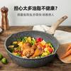 英国明爵不粘锅炒锅家用麦饭石炒菜锅平底锅不沾锅电磁炉燃气 【麦饭石款】24cm 煎炒锅（适合1-2人）