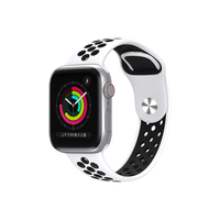 W&P 适用于苹果手表表带S10 运动硅胶表带iwatch9/8/7/6新款双色表带