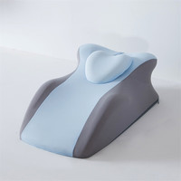 移动端、京东百亿补贴：拉夏贝尔 浪莎 LangSha 记忆棉枕头芯床上趴睡枕护颈椎护腰床头靠垫午睡枕床上神器趴枕 蓝色升级款