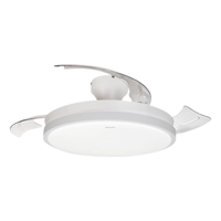 飞利浦(PHILIPS) 全光谱LED吊扇灯餐厅风扇灯吸顶吊灯客厅卧室带灯灯具风扇灯 【全光谱】42寸羽洛金28W+36W