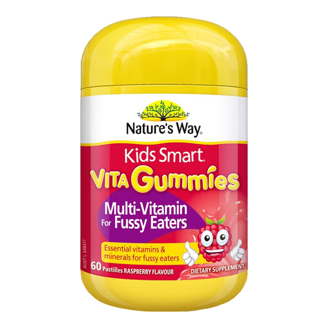 澳萃维 儿童吃饭香复合维生素+蔬菜软糖 树莓味 60粒