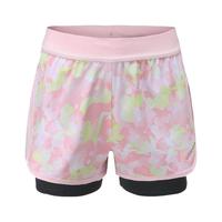 迪卡侬女童夏季运动短裤速干薄款透气防走光儿童训练短裤女KIDC