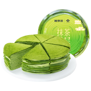 鲜京采 抹茶千层蛋糕 400g