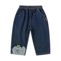 巴拉巴拉（BALABALA）【balaOne】巴拉巴拉童装儿童长裤男童2026春秋装宽松萝卜裤 夜幕蓝88301 100