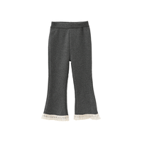 玛米玛卡(MOMOCO)运动裤男女童冬季加绒厚款儿童针织卫裤 13深灰(女童) 110