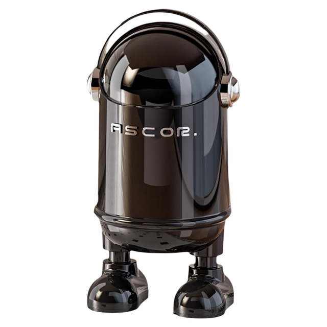 PLUS会员、今日必买：艾仕可 太空人客厅垃圾桶 电镀款-黑色13L