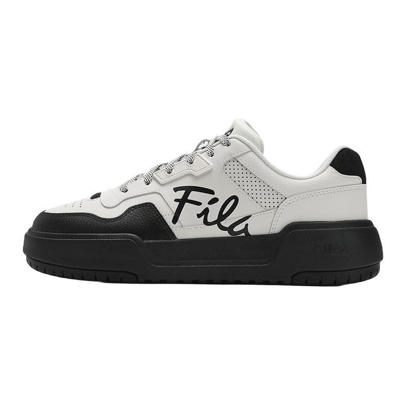  FILA/斐乐 复古校园 女士板鞋  纱白/黑-JB 37.5